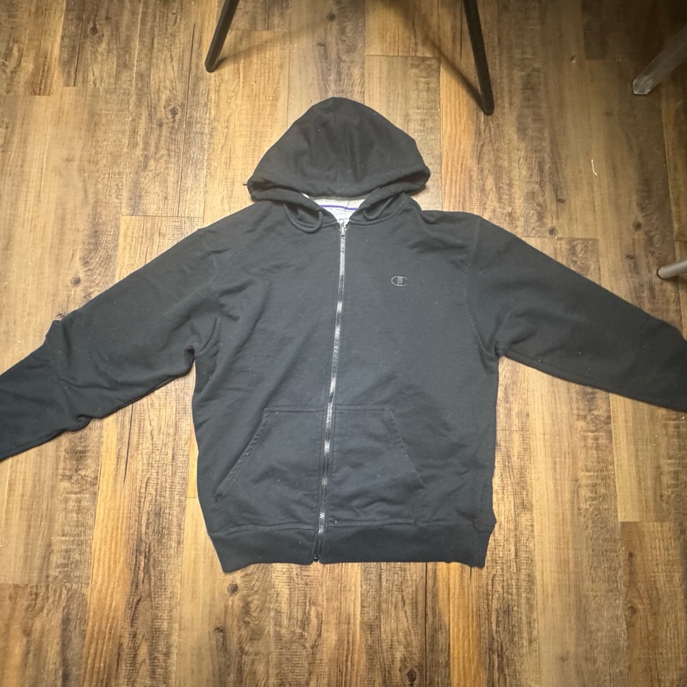 Champion Men's Black Hoodie Sweater